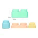 MOCHTOYS Play&Squish puha vonat és kocka szett 12db PASZTELL