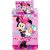 Disney Minnie Bows and flowers ágyneműhuzat 140×200cm, 70×90 cm