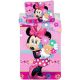 Disney Minnie Bows and flowers ágyneműhuzat 140×200cm, 70×90 cm