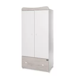   Lorelli Exclusive szekrény - White & Light Oak / Fehér & Világos Tölgy NEW