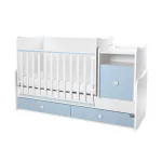 Lorelli Trend PLUS kombi ágy 70x165 - White Baby Blue