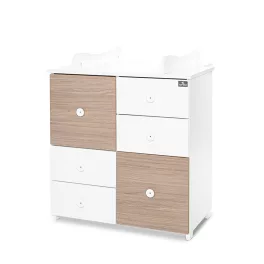 Lorelli Cupboard pelenkázó komód - White & Amber ÚJ