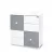 Lorelli Cupboard pelenkázó komód - White & Stone Grey ÚJ