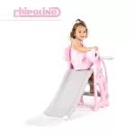 Chipolino gyerek csúszda Dino 116 cm - pink
