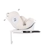 Chipolino Clima Air I-Size autósülés 40-150cm - biscotta