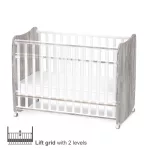 Lorelli Stars ringatható kiságy 60x120 - White / Artwood