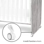 Lorelli Stars ringatható kiságy 60x120 - White / Artwood