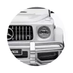 Chipolino Mercedes AMG G63 elektromos autó 2 üléssel - white leather