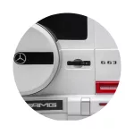 Chipolino Mercedes AMG G63 elektromos autó 2 üléssel - white leather