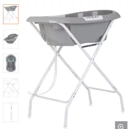 Chipolino Noemi kád leeresztő dugóval 87 cm - grey
